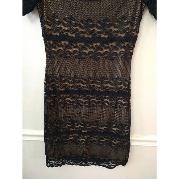 Cache Lace off-the-shoulder Dress Sm Y2K vintage Feminine Cottage Core - Picture 5 of 8